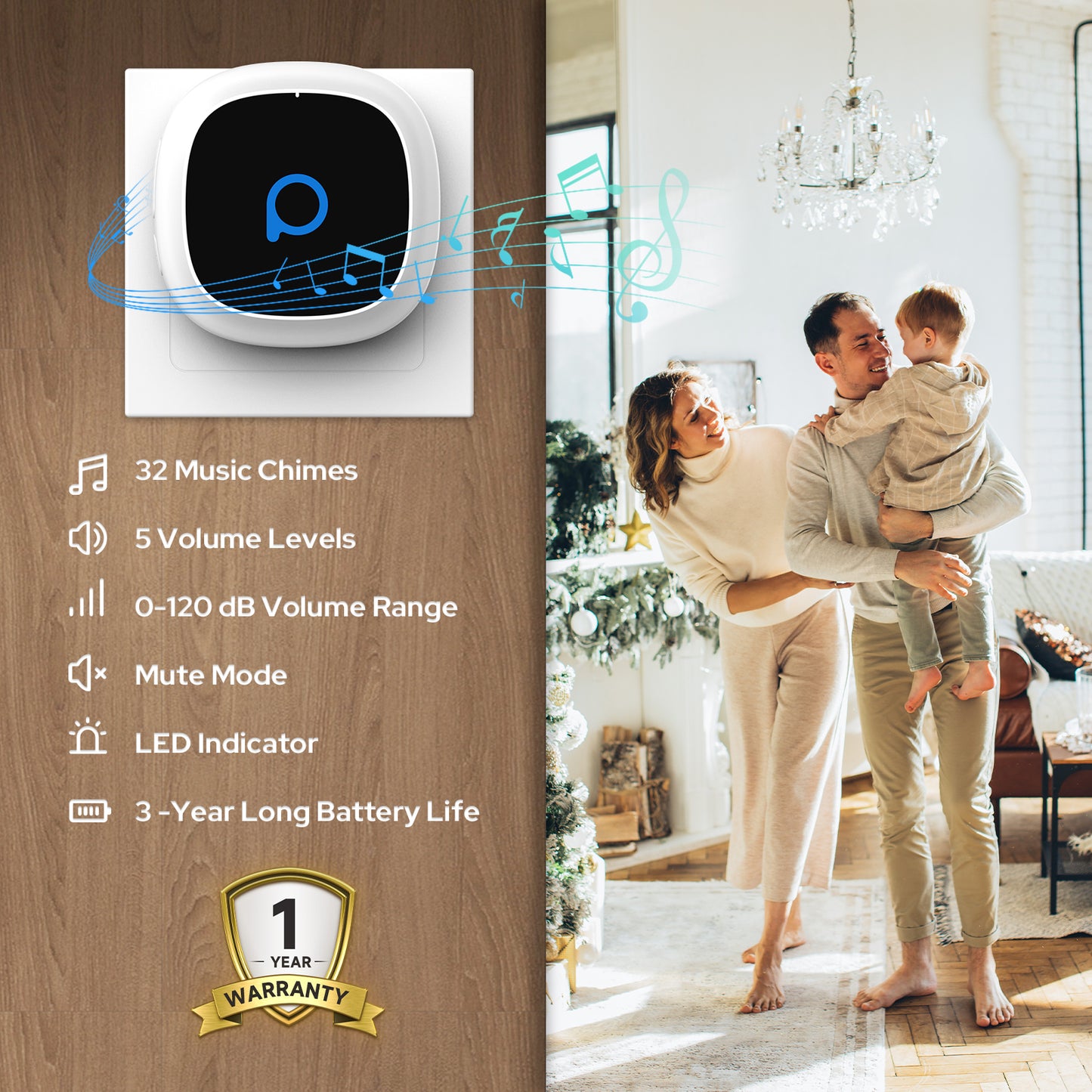 Wireless Doorbell for Home-530