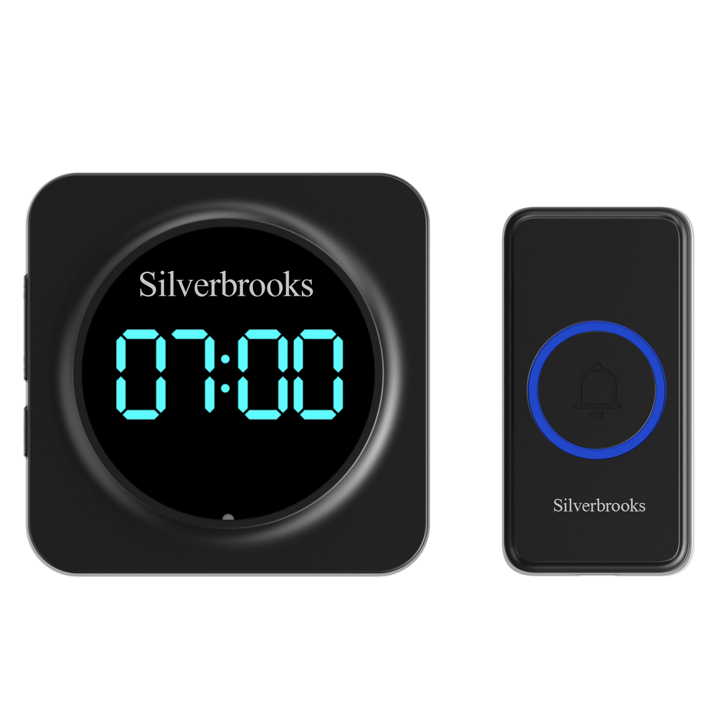 Time Display, Wireless Doorbell for Home-700(Black)
