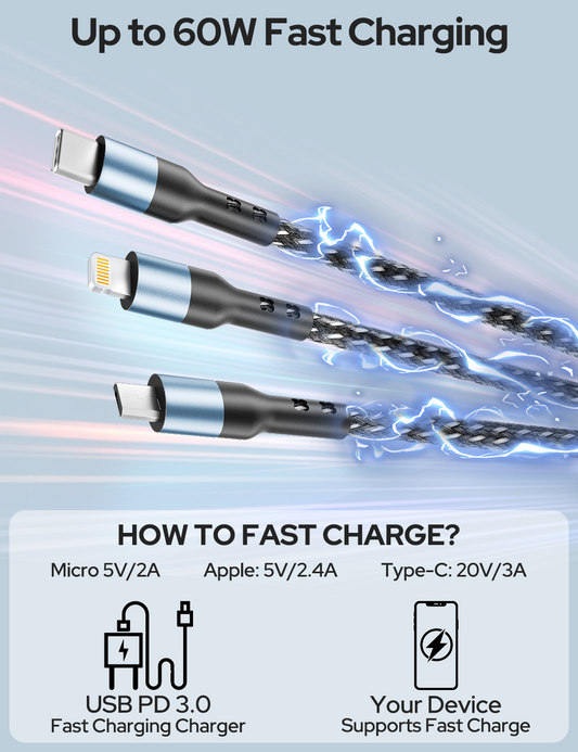 3-in-1 Charging Cable